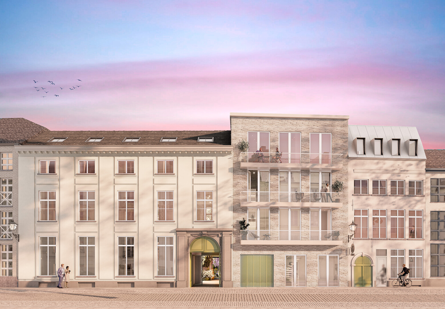 Herbestemming monument met nieuwbouw woningen