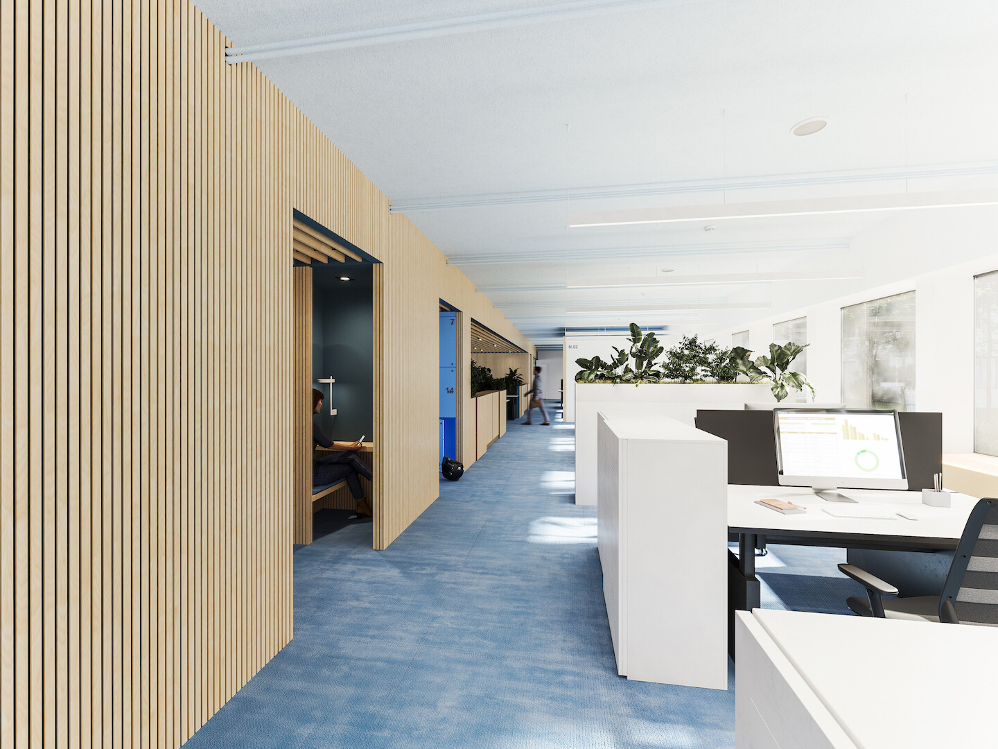 Interior renovation of individual offices to a NWOW working environment