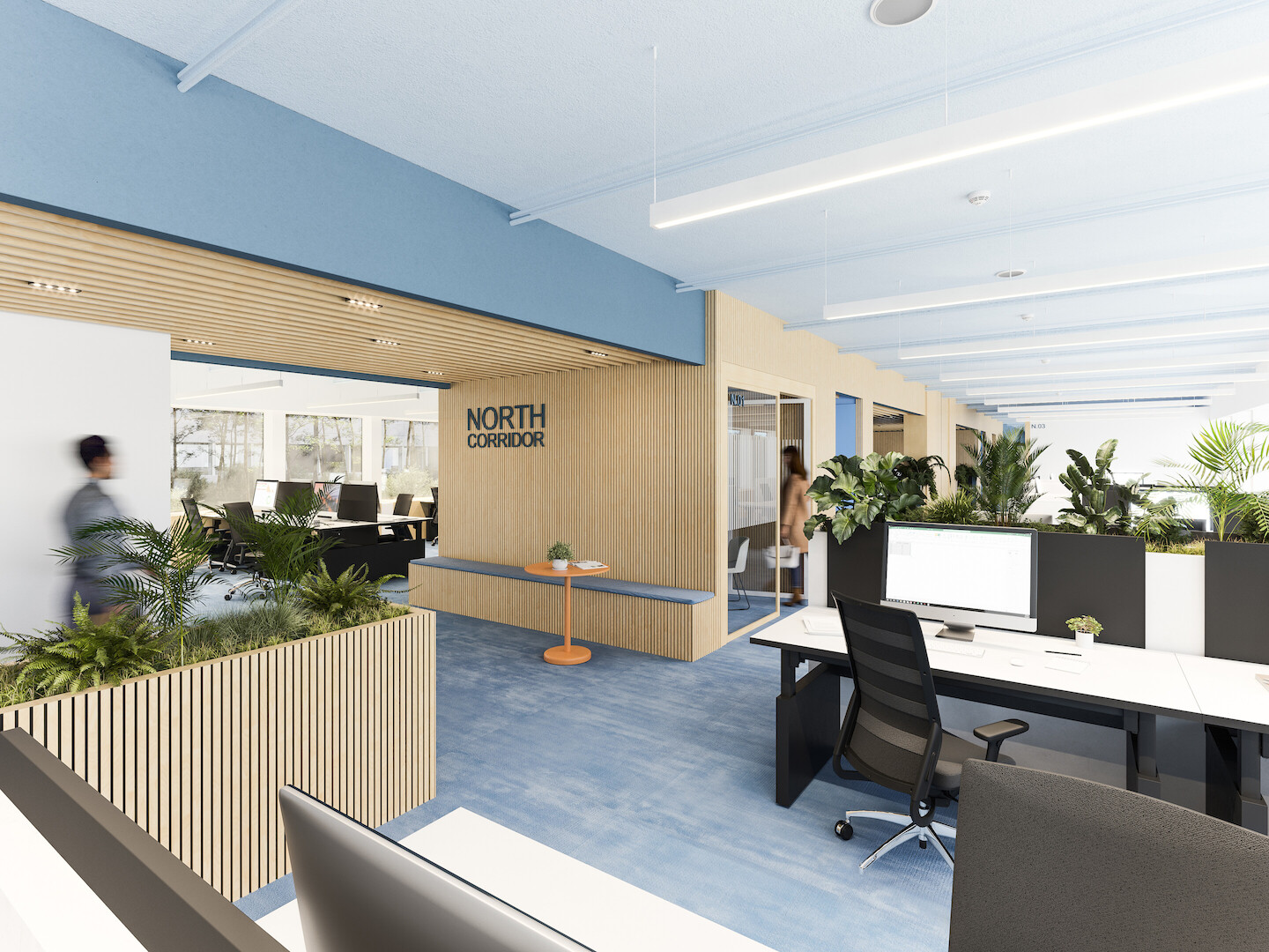 Interior renovation of individual offices to a NWOW working environment