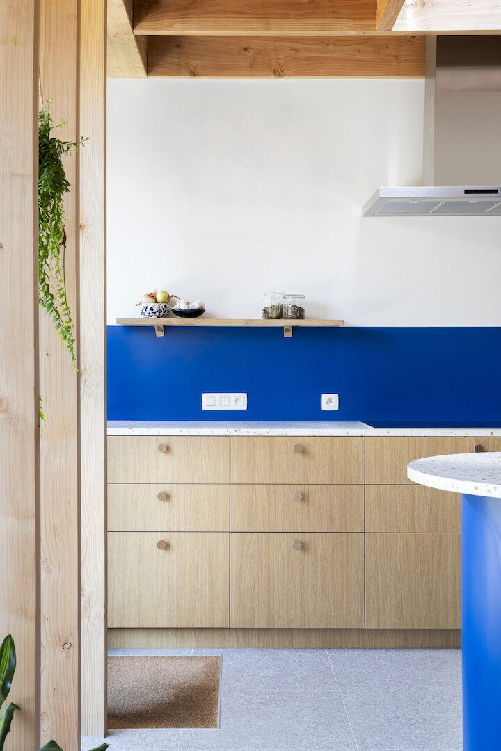 Extension residence and interior design kitchen and living room