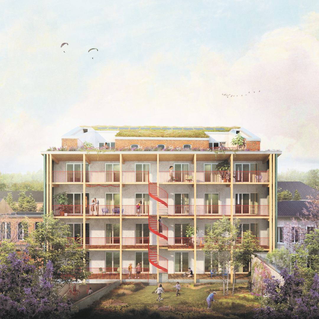 Transformation warehouse into 18 residential apartments