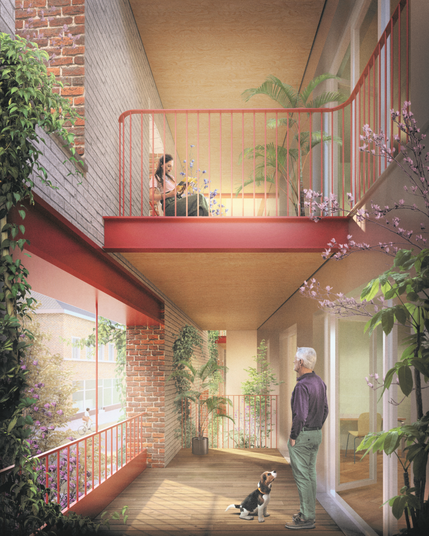 Transformation warehouse into 18 residential apartments