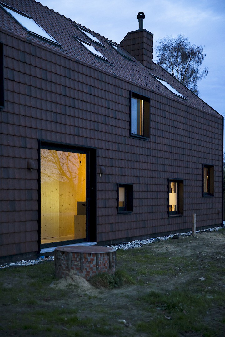 Boerderijwoning met massief houtbouw constructie