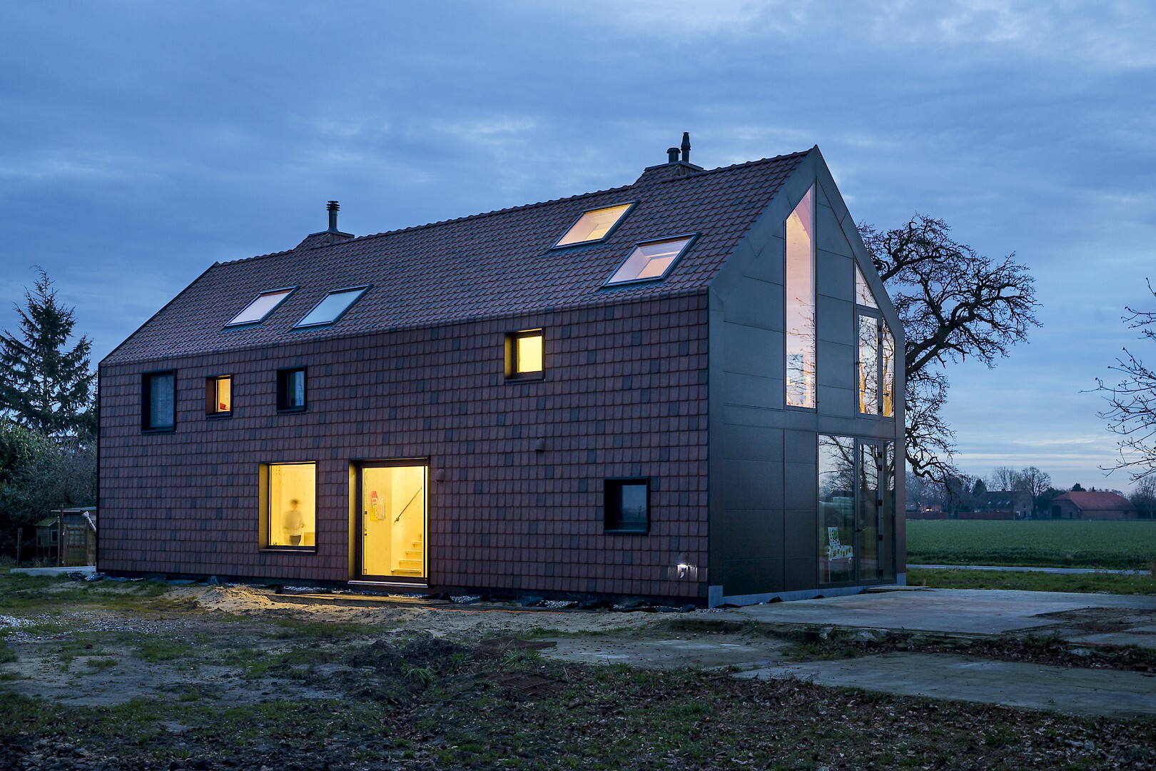 Boerderijwoning met massief houtbouw constructie