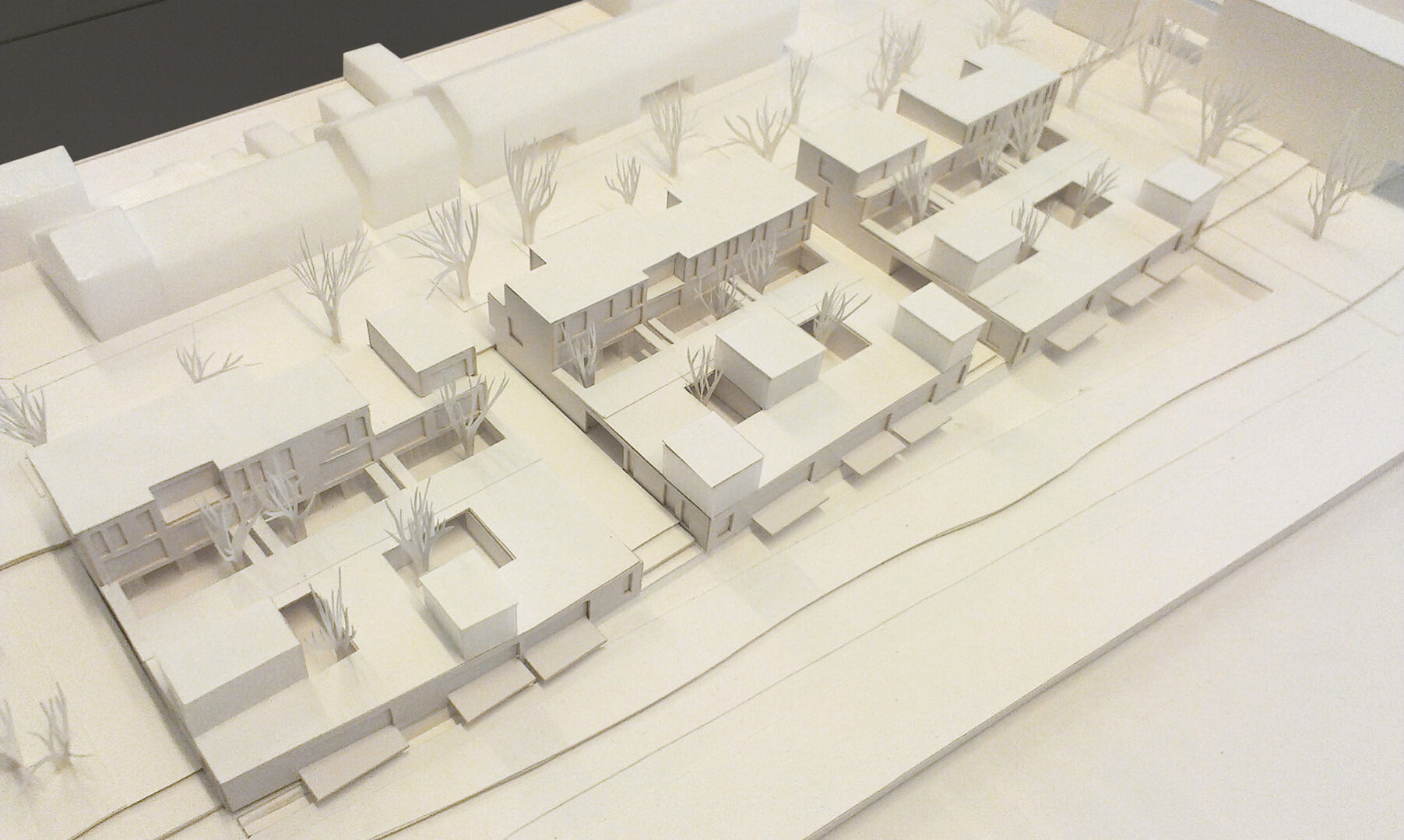 'Room with a view', winnend wedstrijdontwerp voor 30 eengezinswoningen